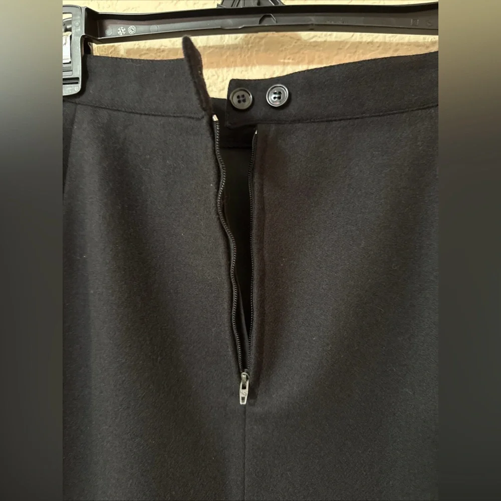 Wool Pencil‎ Skirt Women’s Sz 13-14 Black Hemdall Preppy Career Business Corp